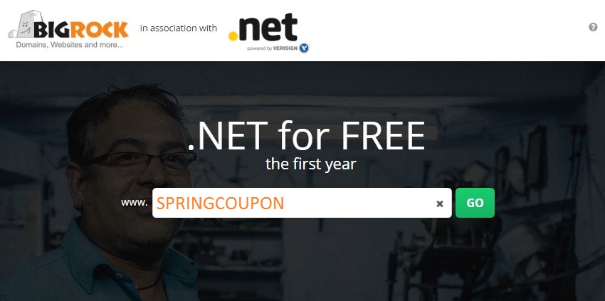 Grab .NET Domain For FREE First Yr at BigRock