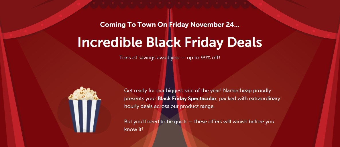 Namecheap Will Low cost As much as 99% on Black Friday